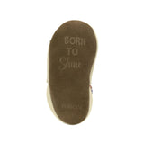 Born to Shine Soft Soles in Ivory, bottom view