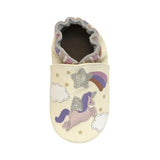 Born to Shine Soft Soles in Ivory, top view