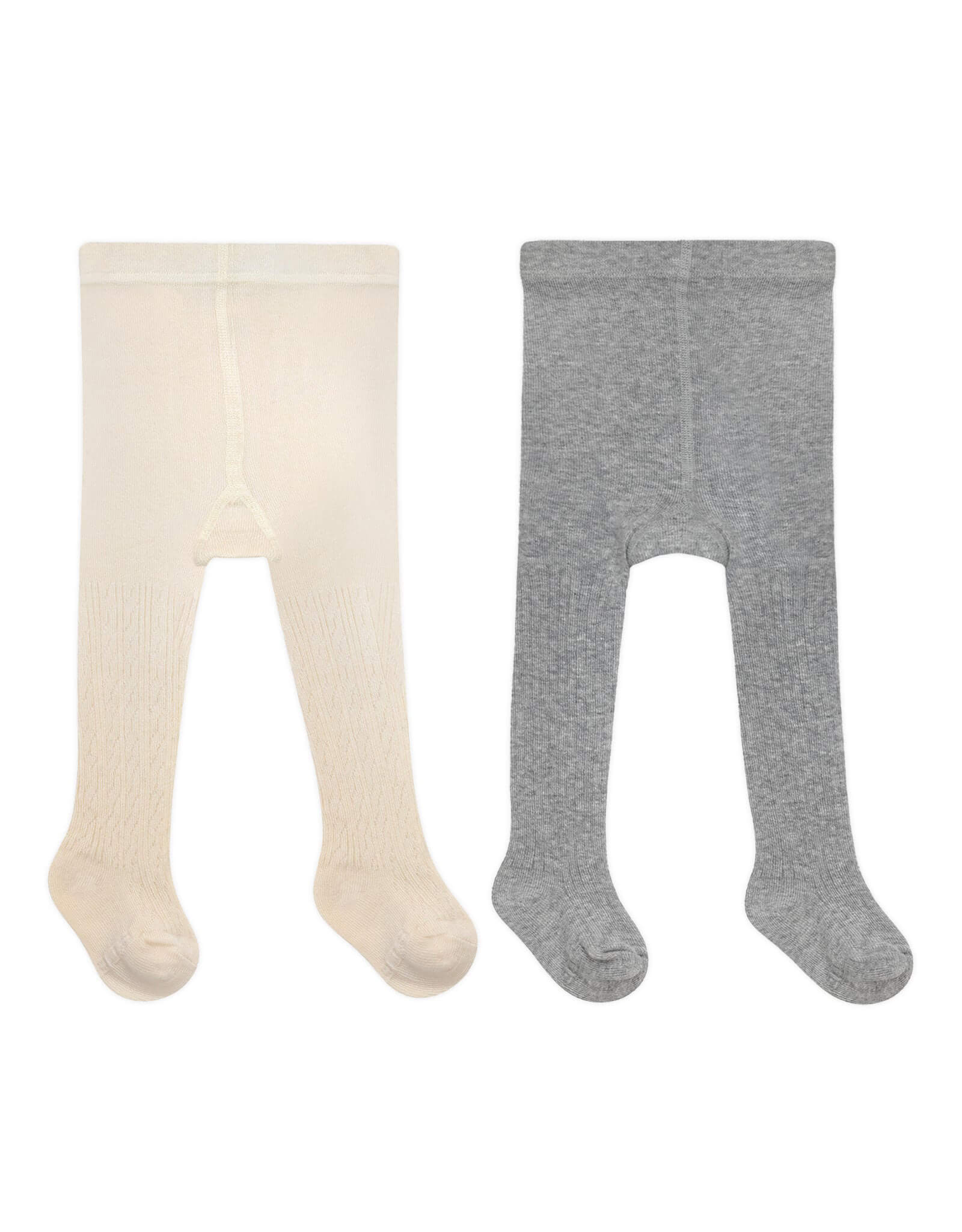 Britany Heavyweight 2-Pack Tights for Infant and Toddler, flat laid