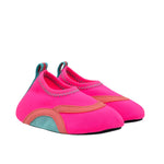 Scuba Aqua Shoes in Bright Pink, perspective view