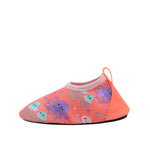Jelly Fish Aqua Shoes in Coral, side view