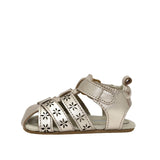 Fleur First Kicks Sandals in Gold, side view