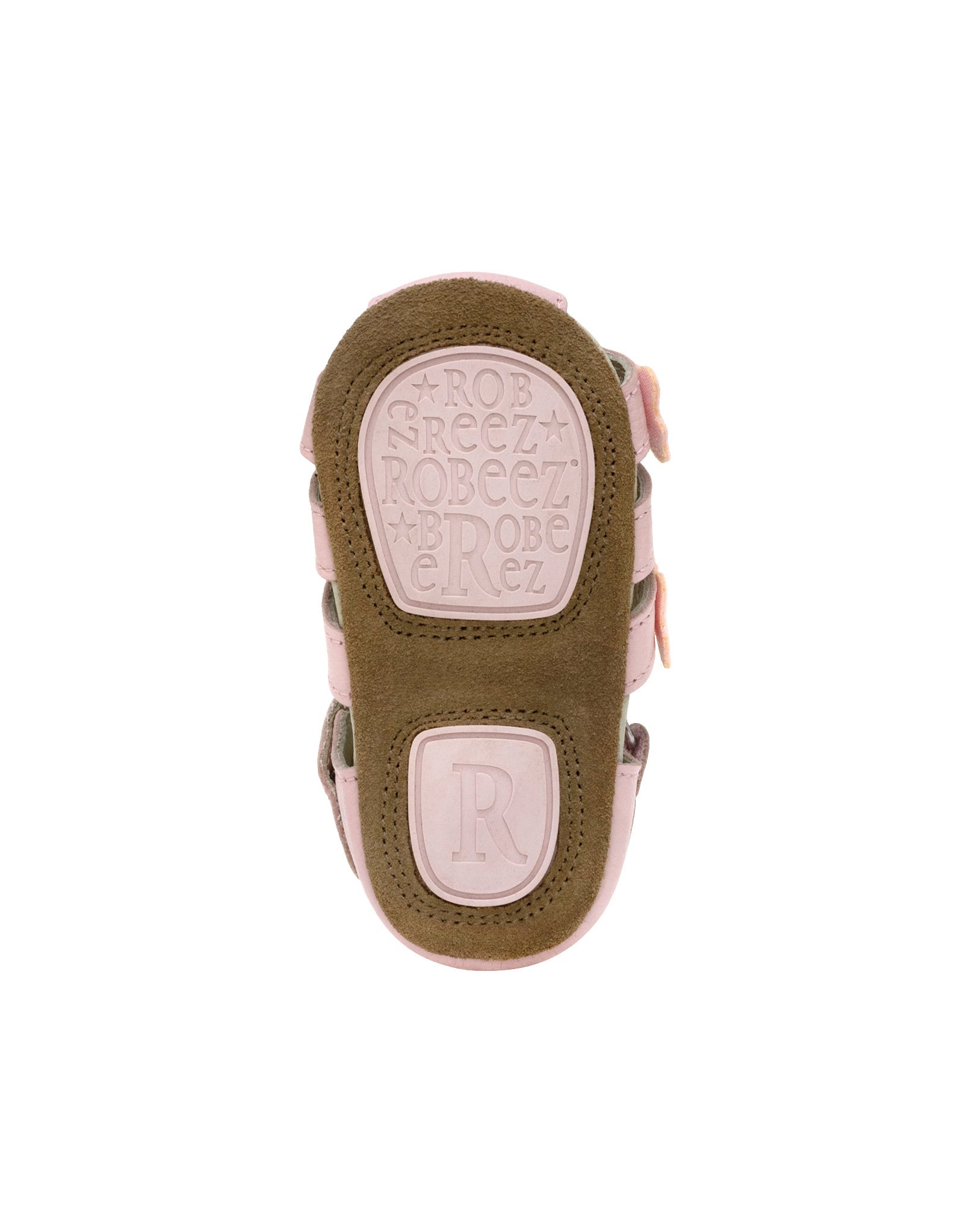 Mariposa First Kicks Sandals in Light Pink, top view
