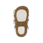 Mariposa First Kicks Sandals in White, top view