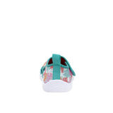 Coral Island Water Shoes in Aqua, back view