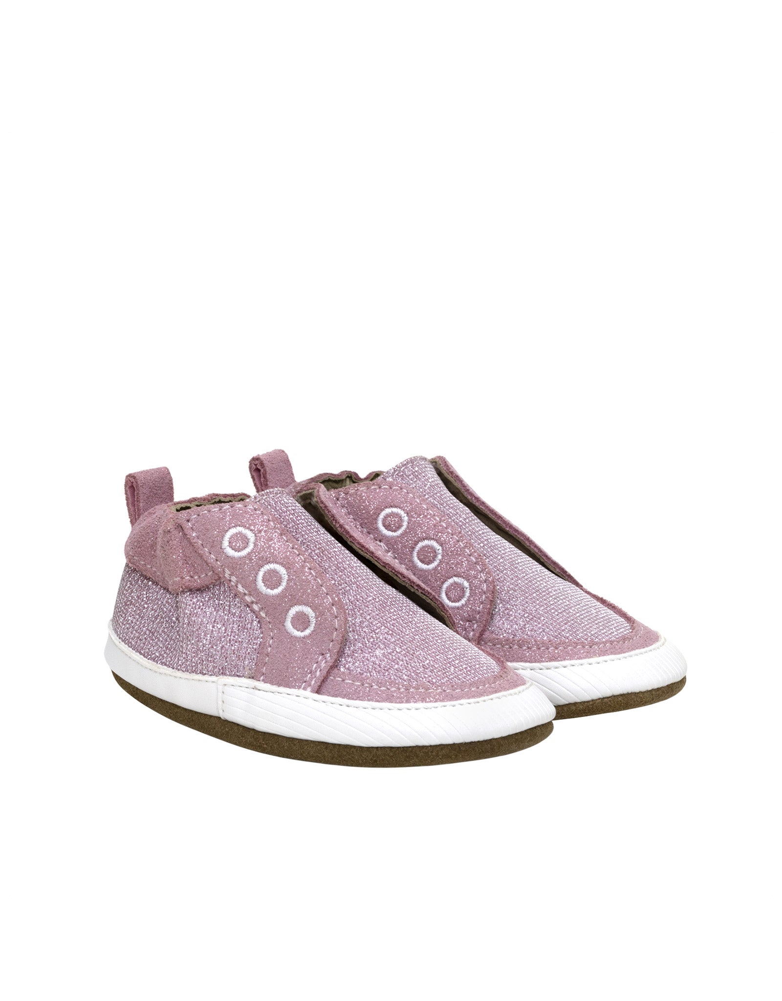 Stylish Staci Soft Soles in Pastel Pink, perspective view