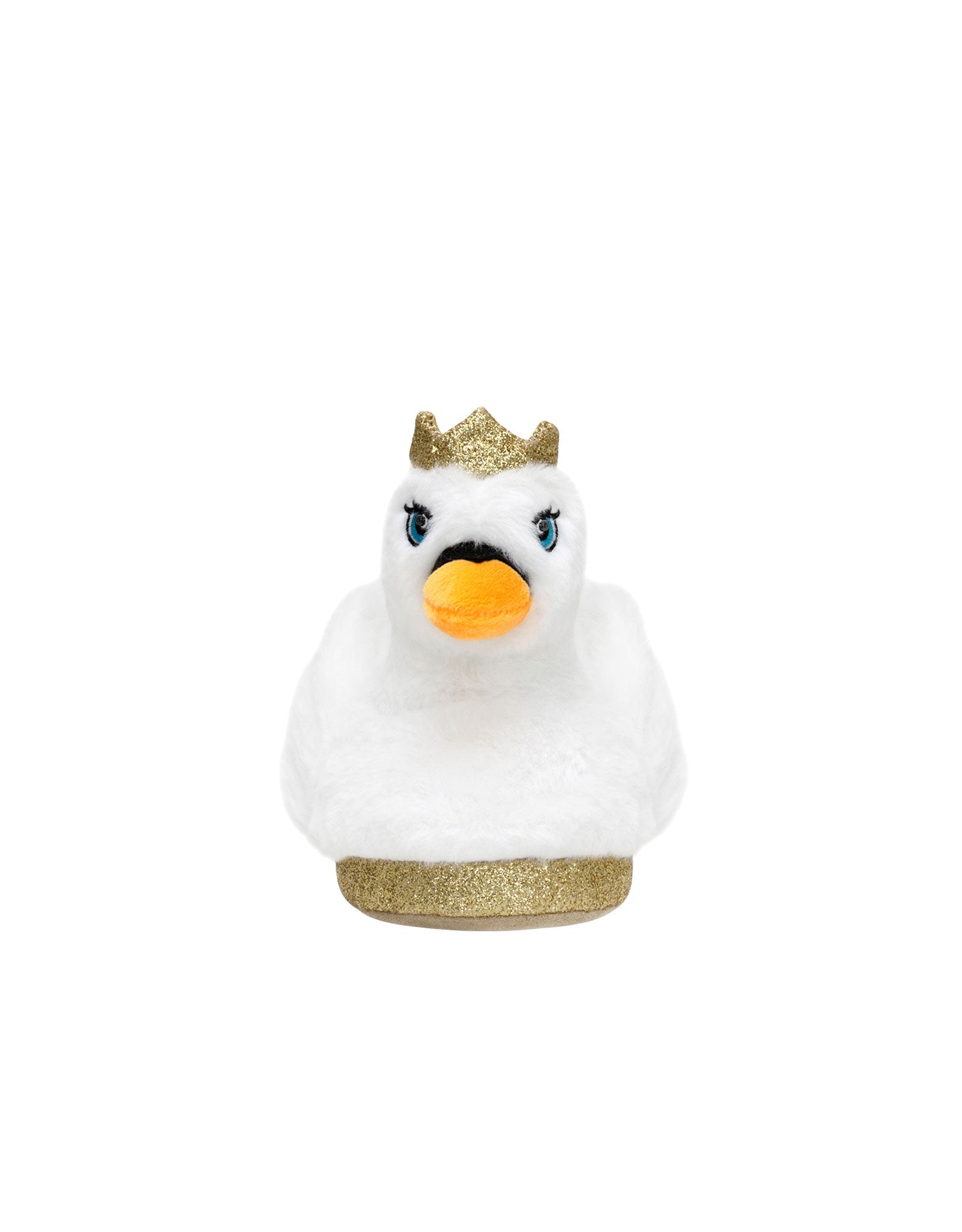 Swan Princess Light-up Slippers in White, front view