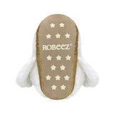 Swan Princess Light-up Slippers in White, bottom view