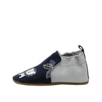 Hello World Soft Soles Navy, side view