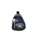 Hello World Soft Soles Navy, front view