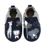 Hello World Soft Soles Navy, top view