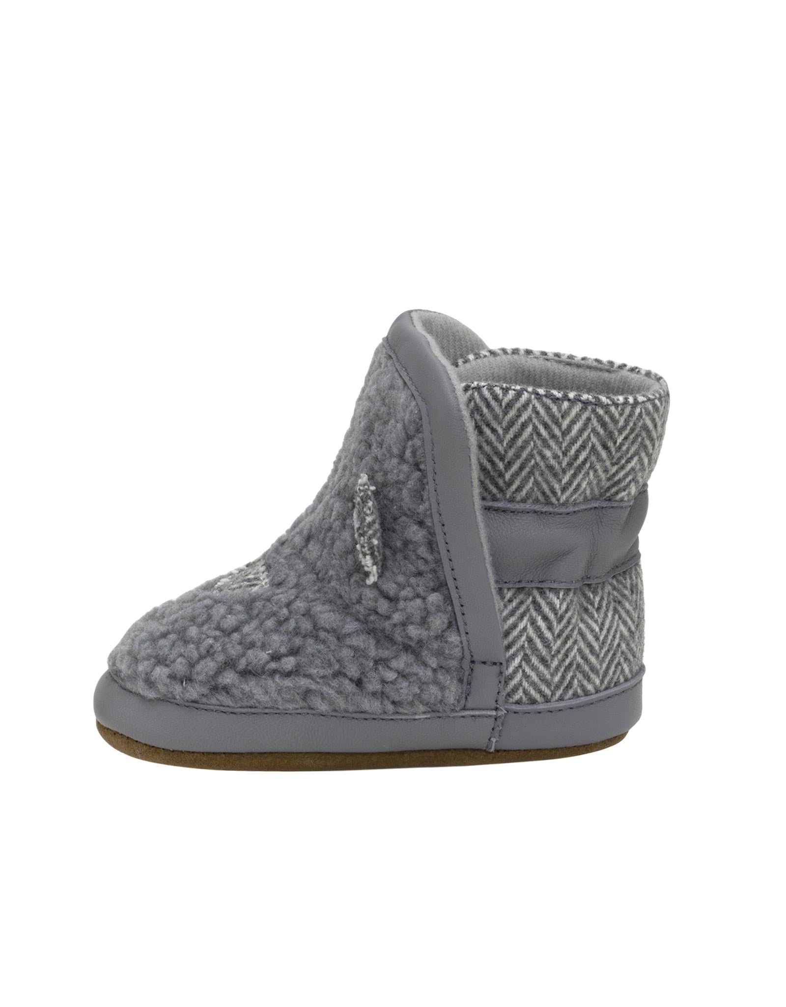 Wren Soft Sole Boots in Grey, side view