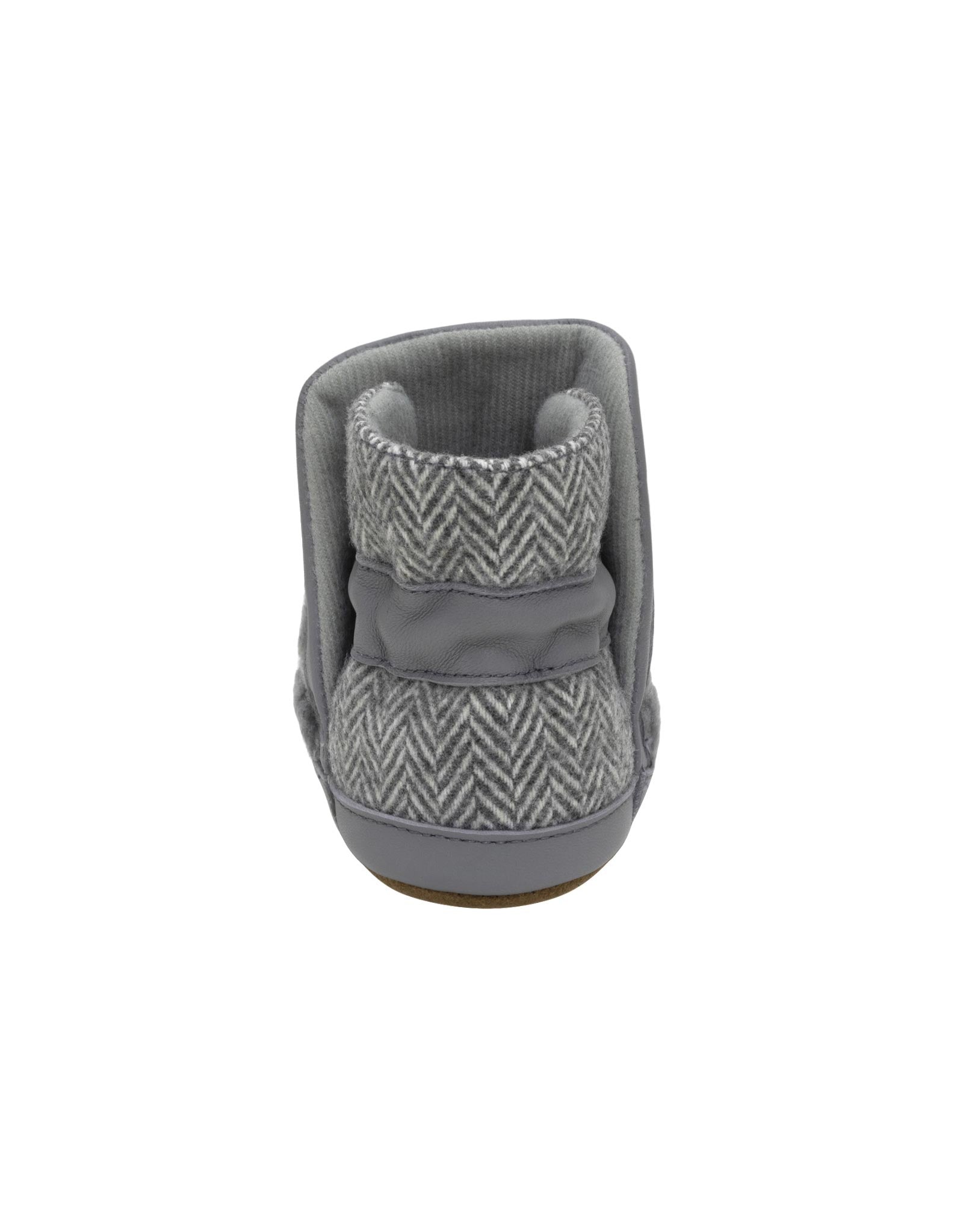 Wren Soft Sole Boots in Grey, back view