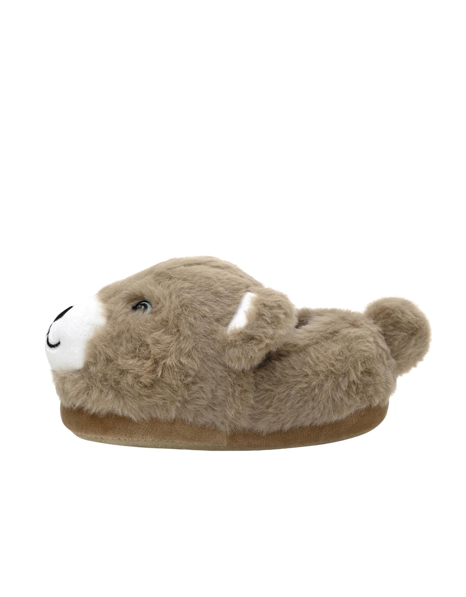 Cuddles Light-up Slippers in Tan, side view