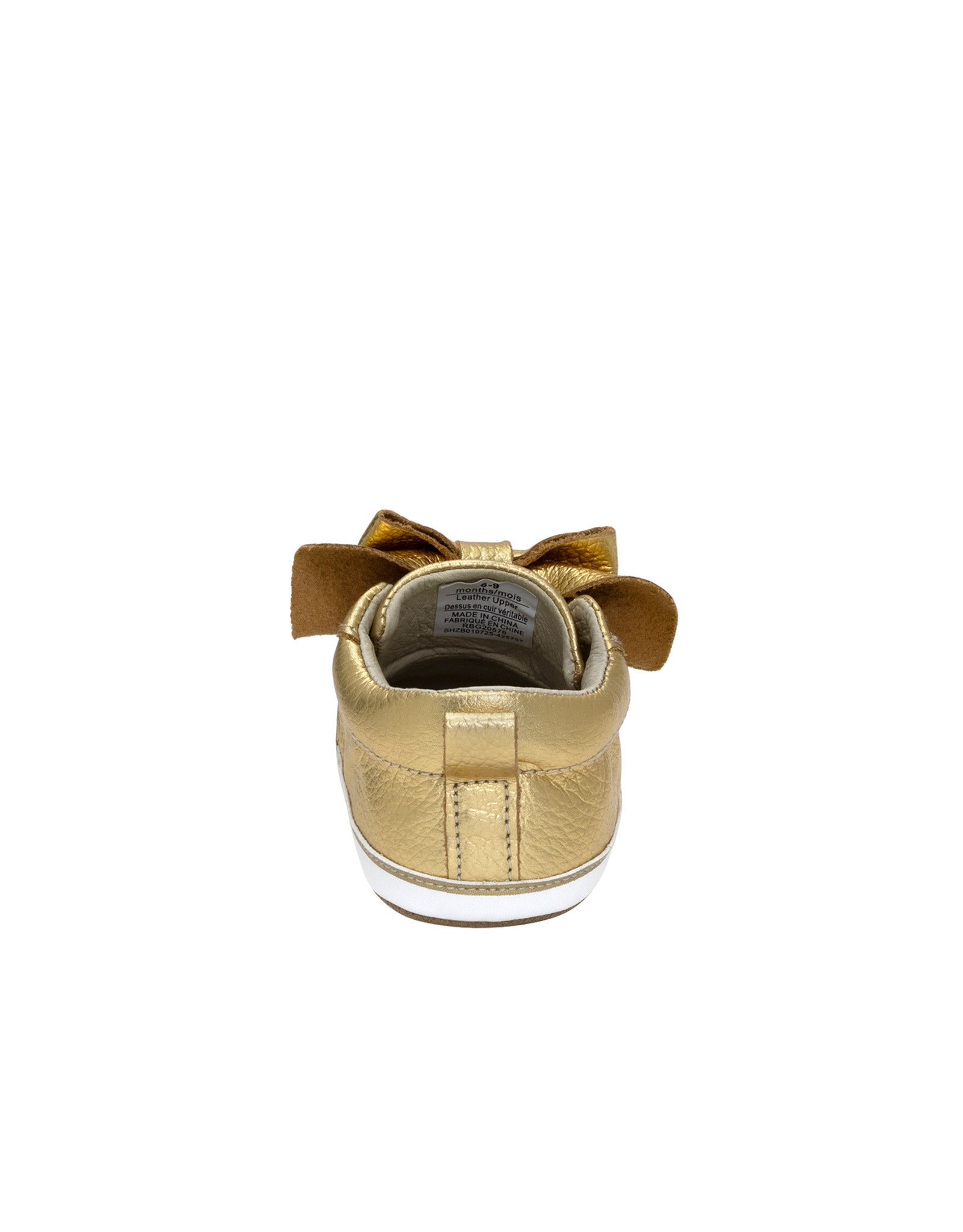 Aria First Kicks in Yellow Gold, back view