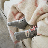 Cats Rule 3-Pack Baby Socks Pink