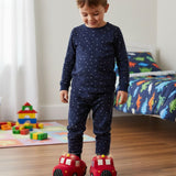 Fire Truck Light-Up Slippers Red