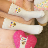 Llama Patch 3-Pack Crew Socks for Toddlers and Kids