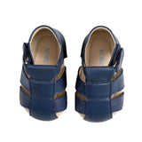 Matthew Sandals in Navy, top view