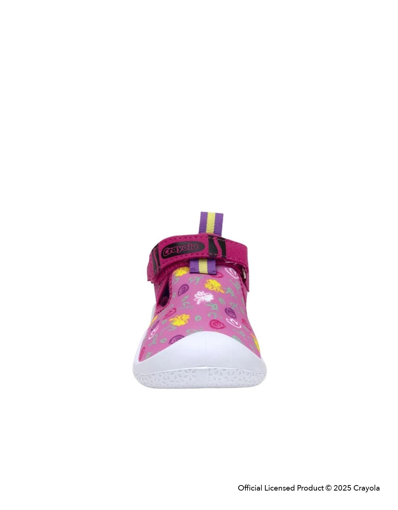 Crayola® Flower Doodles Water Shoes in Pink, front view