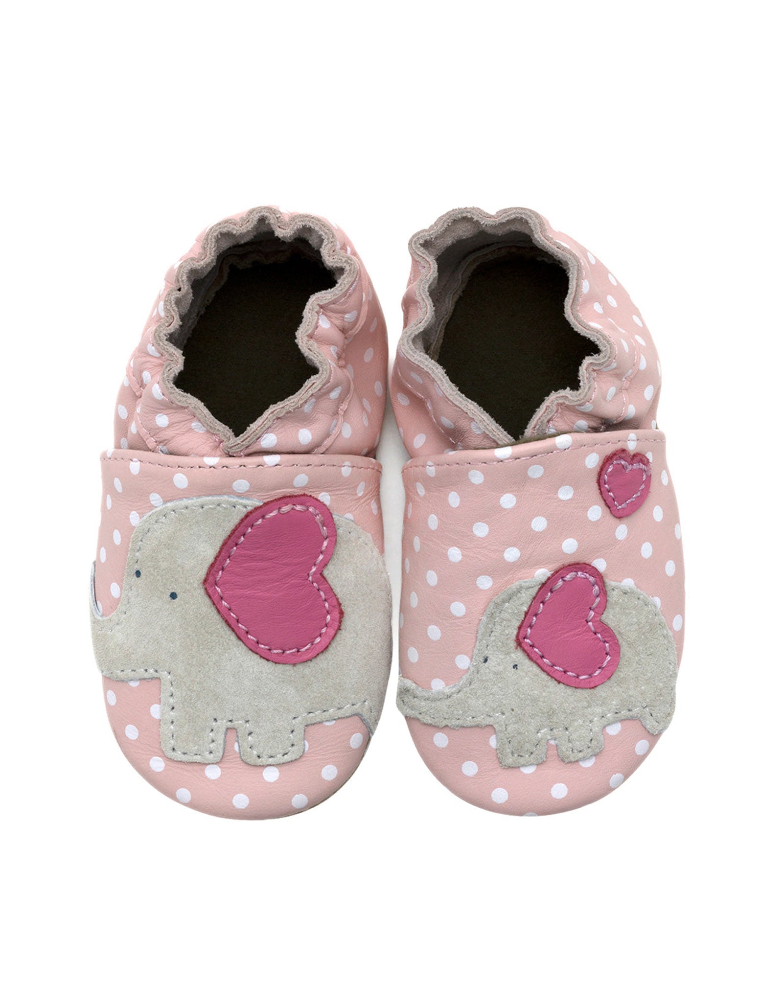 Little Peanut Soft Soles Pink, top view