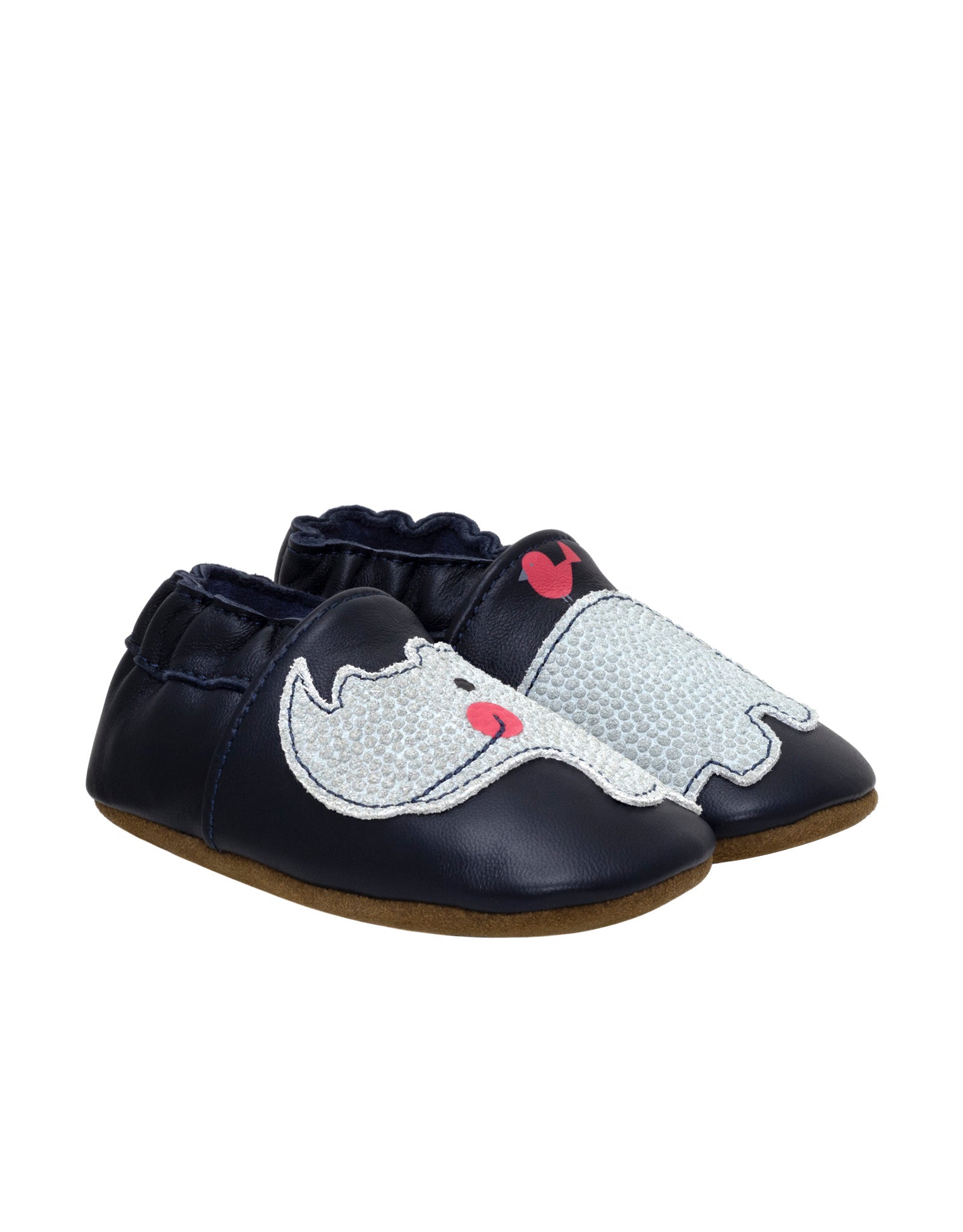 Friends Wrap Around Soft Soles Navy, perspective view