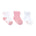 Baby Girl Socks 3-Pack Pink, flat laid