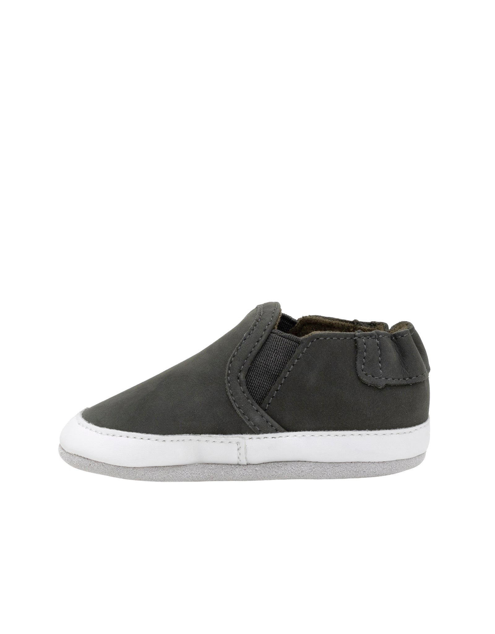 Liam Soft Soles Charcoal Grey, side view