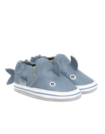 Sebastian Shark Soft Soles Blue, perspective view