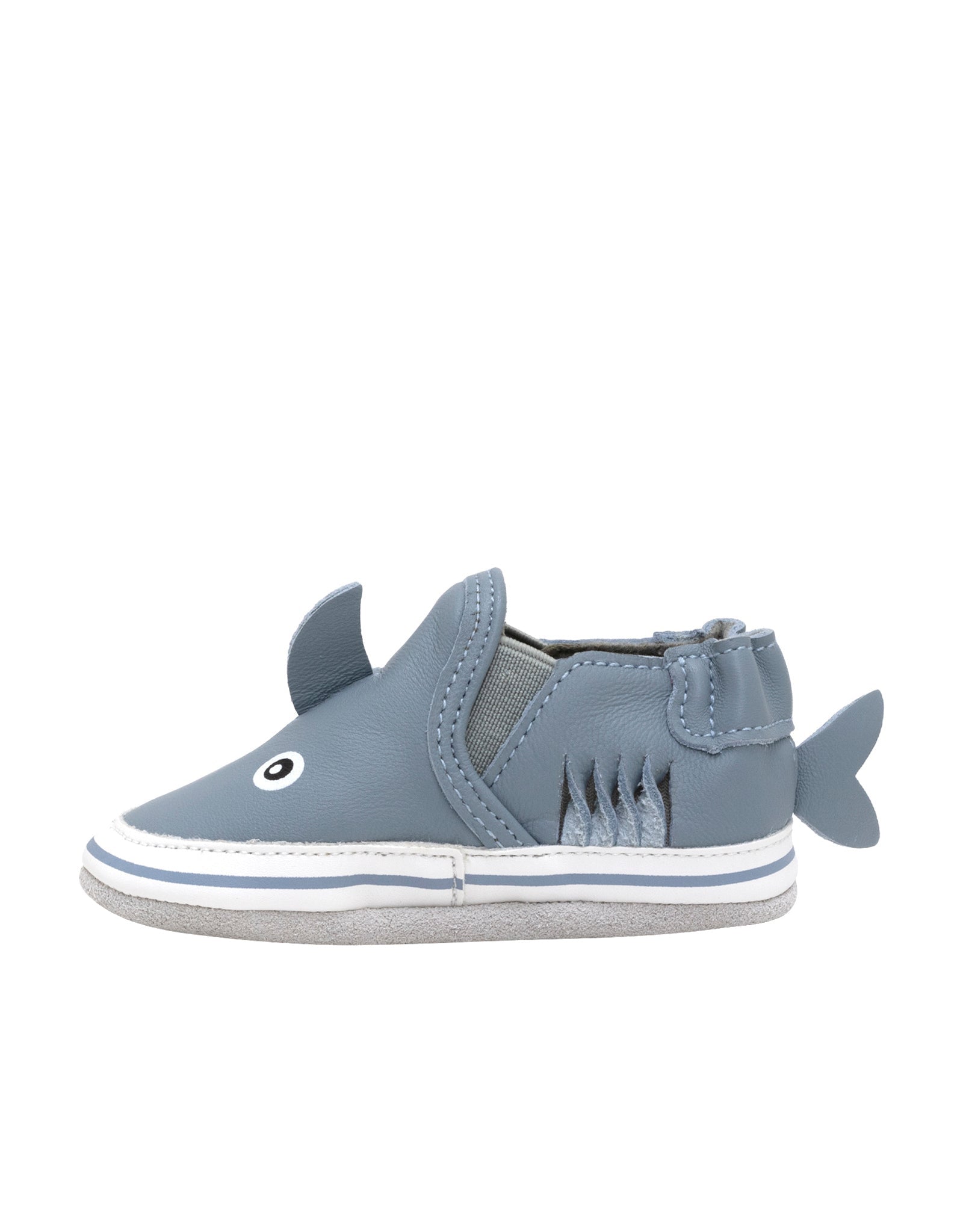 Sebastian Shark Soft Soles Blue, side view