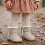 Cozy Cuff Soft Sole Boots in Taupe