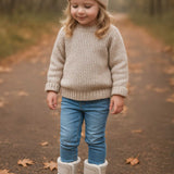 Cozy Cuff Soft Sole Boots in Taupe