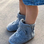 how it looks like to wear Wren Soft Sole Boots in Grey