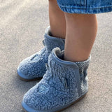 how it looks like to wear Wren Soft Sole Boots in Grey
