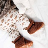 Sherpa Snap Booties Ginger