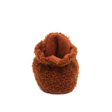 Sherpa Snap Booties Ginger, back view
