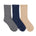 Ribbed Crew Socks 3-Pack Multi for Toddlers and Kids, flat laid