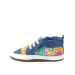 Crayola® Rainbow Tie Dye Soft Soles in Blue, side view