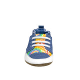 Crayola® Rainbow Tie Dye Soft Soles in Blue, front view