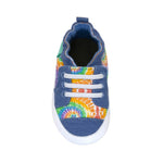 Crayola® Rainbow Tie Dye Soft Soles in Blue, top view