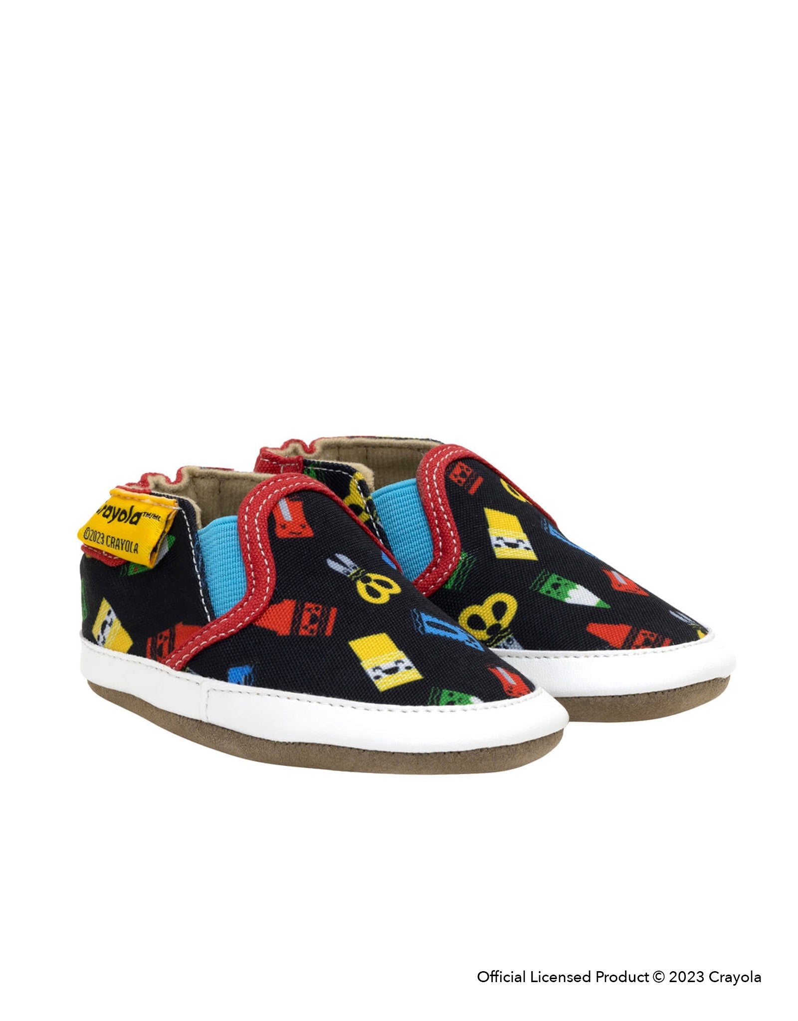 Crayola® Never Run with Scissors Soft Soles in Black, perspective view