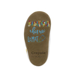Crayola® Never Run with Scissors Soft Soles in Black, bottom view