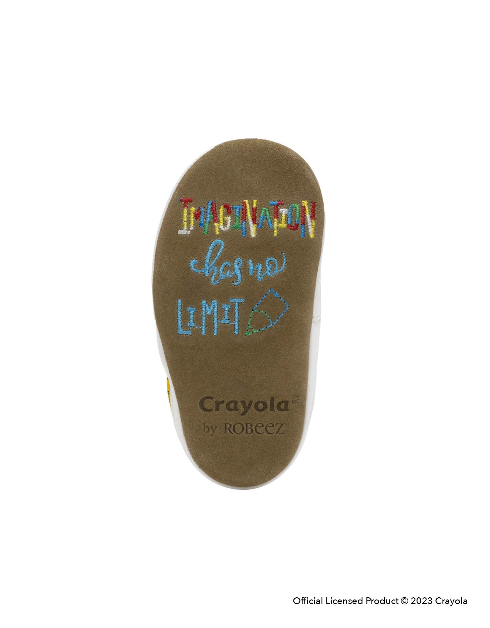 Crayola® Never Run with Scissors Soft Soles in Black, bottom view