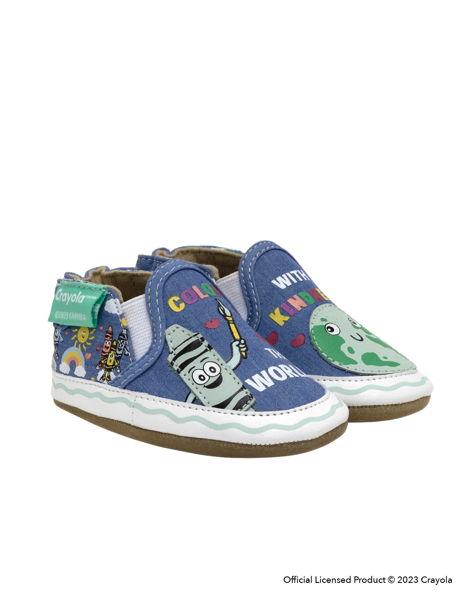 Crayola® Color The World Soft Soles in Blue, perspective view