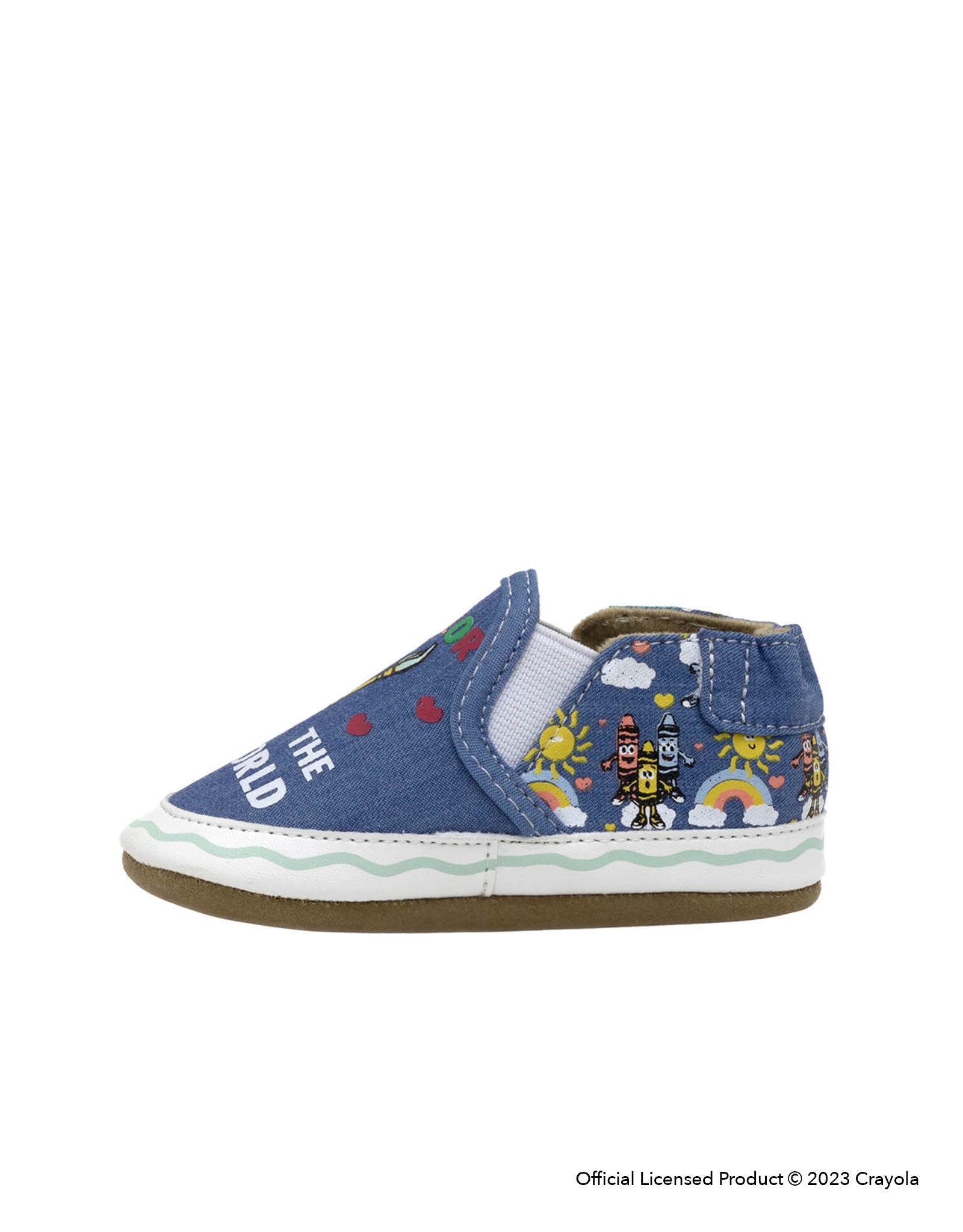 Crayola® Color The World Soft Soles in Blue, side view