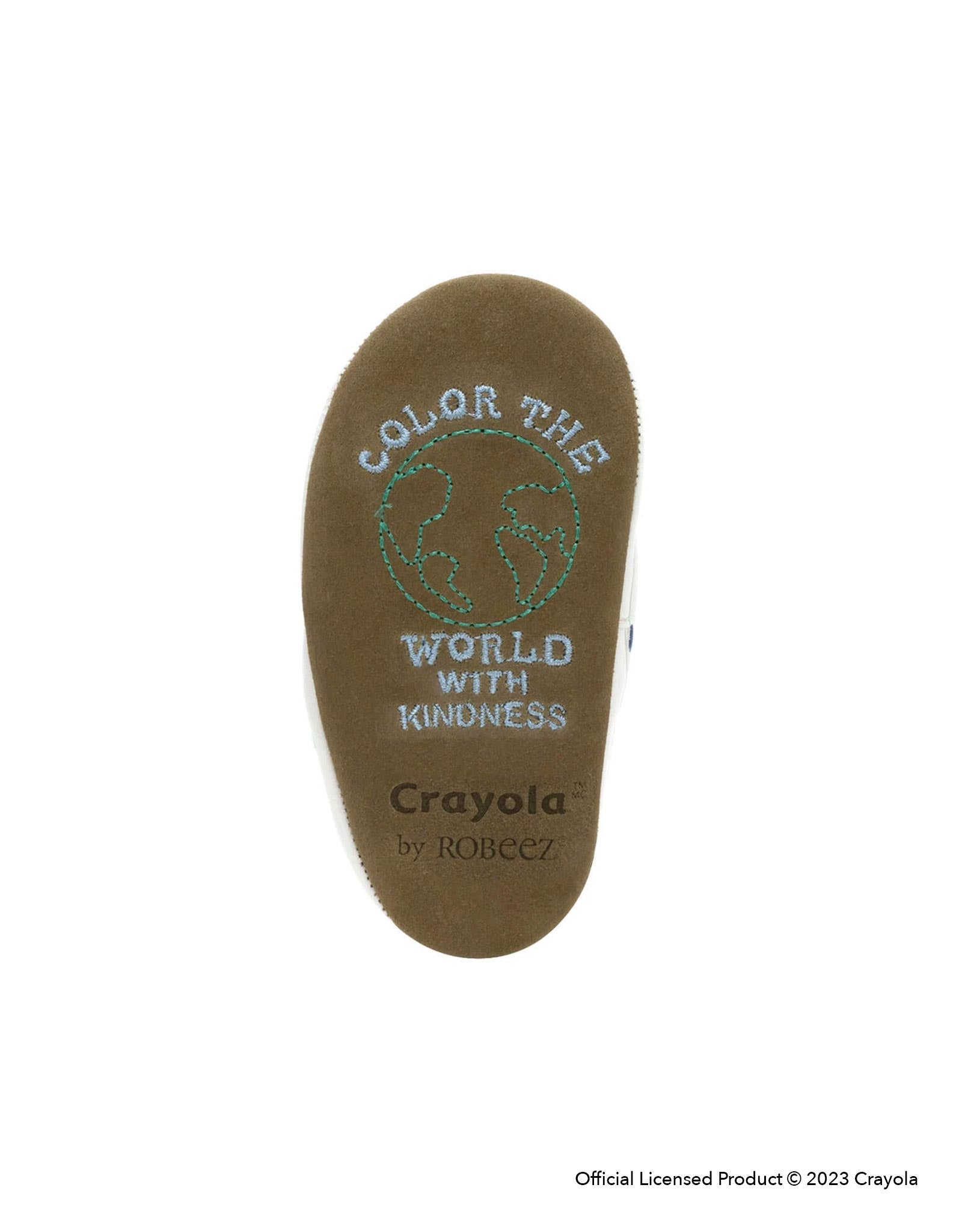 Crayola® Color The World Soft Soles in Blue, bottom view