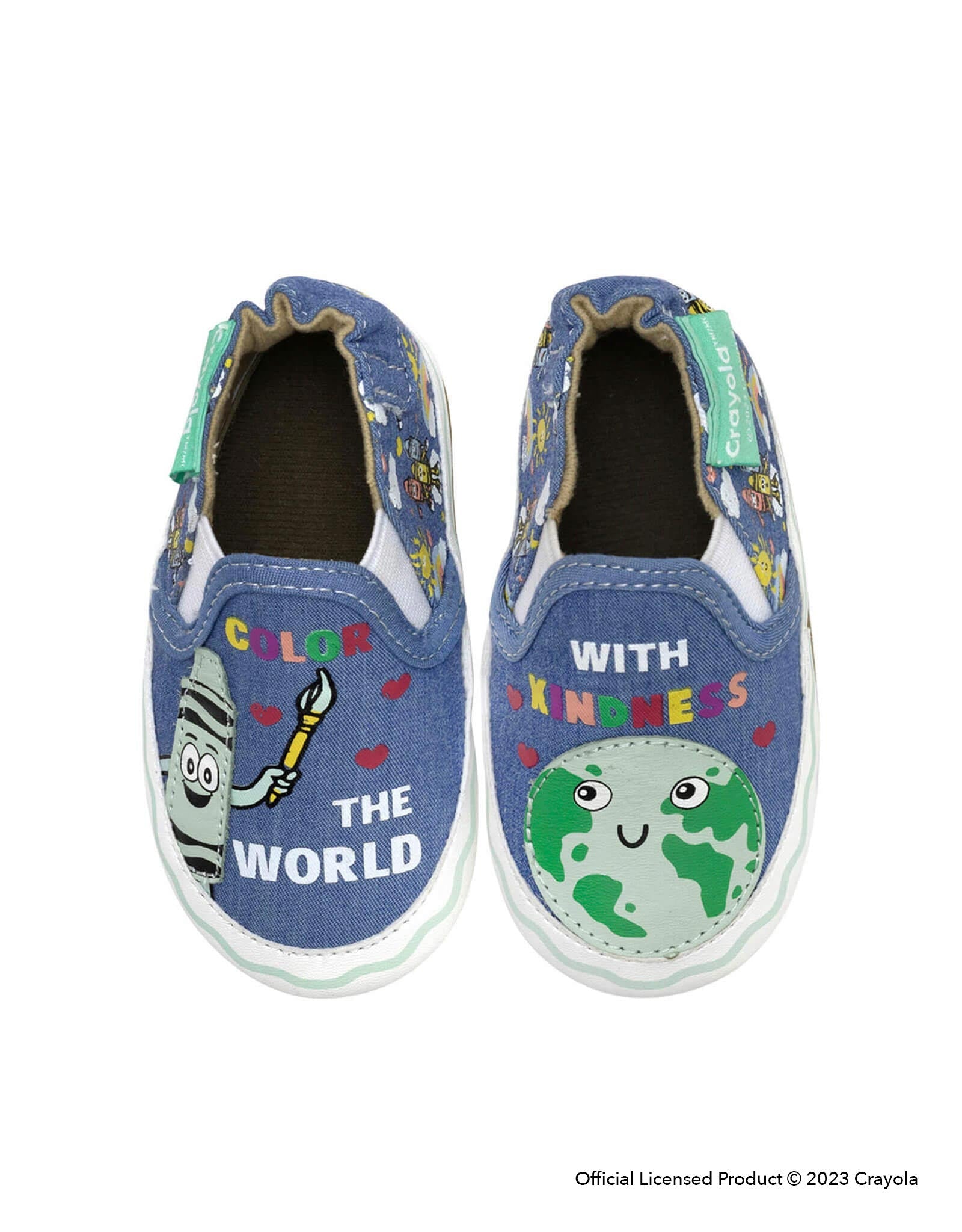 Crayola® Color The World Soft Soles in Blue, top view
