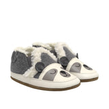 Sweet Panda Soft Soles in Charcoal Grey, perspective view