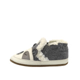 Sweet Panda Soft Soles in Charcoal Grey, side view