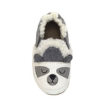 Sweet Panda Soft Soles in Charcoal Grey, top view